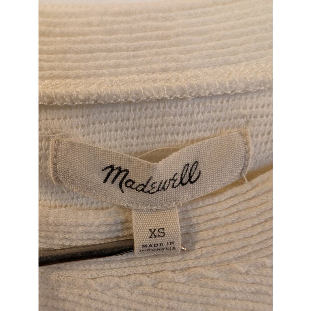 Madewell | Cream Ribbed Bell Sleeve Sweater | XS - Picture 5 of 7